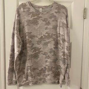 Athleta camo sweatshirt